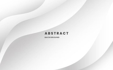Soyut beyaz ve gri arka plan. Gradyan şekiller bileşimi. Modern zarif tasarım arka planı. Çekim vektörü 10 eps. 