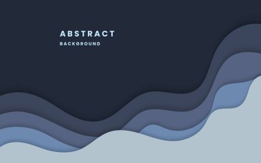 Mavi gradyan arka plan dinamik dalgalı ışık ve gölge. Sıvı dinamik şekiller soyut bileşimi oluşturur. Modern zarif tasarım arka planı. Resim vektörü 10 eps.