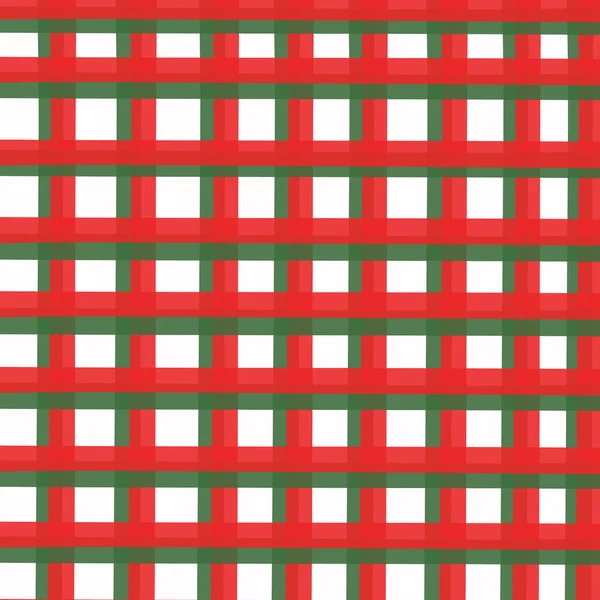 Weihnachten Muster Nahtlose Karierte Sich Wiederholende Vektor Mit Roter Grüner — Stockvektor