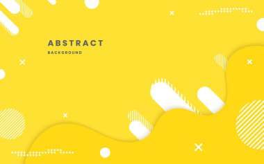 Asgari soyut sarı modern zarif tasarım arka planı. Geometrik arkaplan. dinamik şekiller bileşimi. Görüntü vektörü 10 eps.