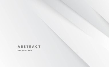 Soyut arka plan beyaz ve açık gri dalga modern lüks dokusu temiz vektör ince arka plan. Resim vektörü 10 eps.