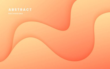 Turuncu soyut arka planlar. turuncu eğimli arka plan dinamik dalgalı ışık ve gölge. Sıvı dinamik şekiller soyut bileşimi oluşturur. Modern zarif tasarım. Görüntü vektörü 10 eps.