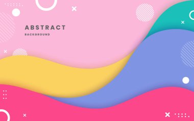 Soyut renkli modern zarif tasarım arka planı. Modern renkli pastel gradyan soyut geometrik şekil. Görüntü vektörü 10 eps.