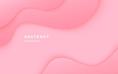 Yumuşak Pembe Akışkan Özgeçmişi. Pastel Dalgası Güzellik, Markalaşma ve Sunum İçin Minimum Tasarım. Görüntü vektörü 10 eps.