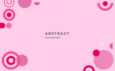 Modern Pink Abstract Geometric Background for Social Media and Banner Design. Illustration vector 10 eps.