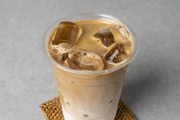 Koreansk Stil Matcafé Café Latte Iskaffe — Stockfoto