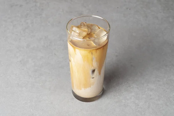 Koreaanse Stijl Eten Vanille Latte Ice Coffee — Stockfoto