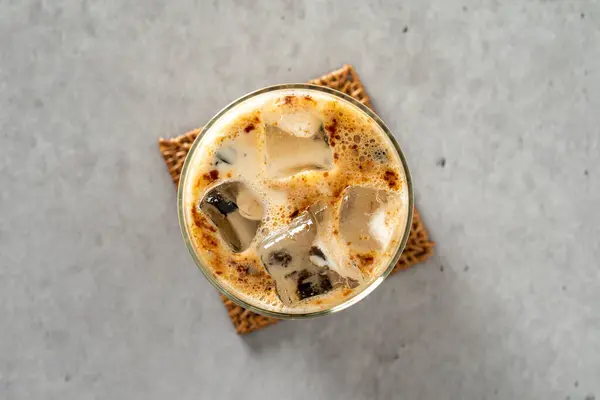 Koffie Einstein Koude Buru Latte Zoete Aardappel Latte Latte — Stockfoto