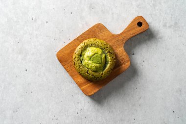 Kore yemekleri kurabiye atıştırmalıkları Matcha S 'mores