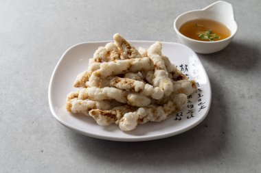 Palbochae Tangsuyuk Samseon Tepsisi Kara Fasulye Eriştesi Kara Fasulye Eriştesi Midye Jlam Jjamppong Çin Mutfağı