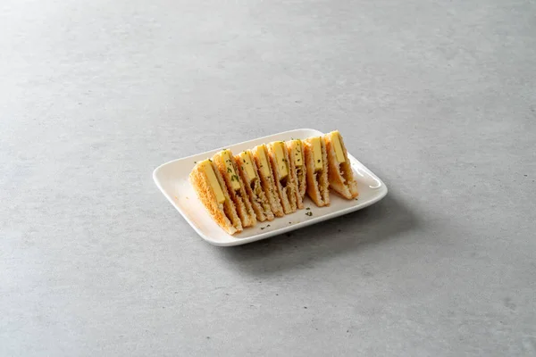 Oreo Truffel Knoflook Boter Brood Brownie Tiramisu Croissant Ham Kaas — Stockfoto