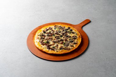 Pizza, bulgogi, pizza, pasta, pastırma, peynir kabuğu, peynir, tatlı patates, çedar peyniri