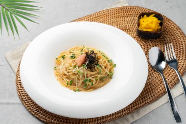 Kızarmış karides, rulo, çiğ balık, çiğ balık, deniz ürünleri beyazı, deniz ürünleri, pirzola, yumuşak tofu, balık yumurtası patates, yumurta, peynir, patates, domuz eti, açık ateşte ızgara, çiğ balık, balık yumurtası makarna, makarna, polonez yumurtası, köri, cips.