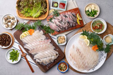 Çiğ balık, çiğ balık, çiğ kaya balığı, meze, soya sosu, wasabi, yemek çubuğu, Japonca, suşi, yemek, akşam yemeği, balık, tabak, somon, et, mutfak, sebze, gurme