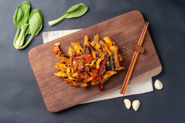 Malatang, mala xiang guo, kanpung patlıcan, Çin yemeği, mala kokusu, yemek, et, yemek, pirinç, yemek, tabak, mutfak, tavuk, domuz, sos, kızarmış, sebze