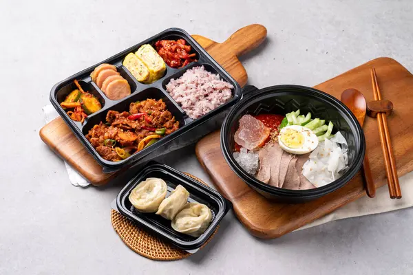 Cold noodles, Korean food, spicy noodles, beef, meat dumplings, dumplings, stir-fried pork, beef noodle soup, hangover soup, traditional, yukgaejang, food, sushi, meal, dinner, isolated