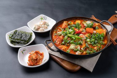 Bibimbap, Korean food, braised spicy chicken, braised spicy chicken, budae jjigae, stir-fried spicy pork, pork, food, meal, dinner, dish, vegetable, pan, meat, healthy, cuisine, chicken, bowl, clipart