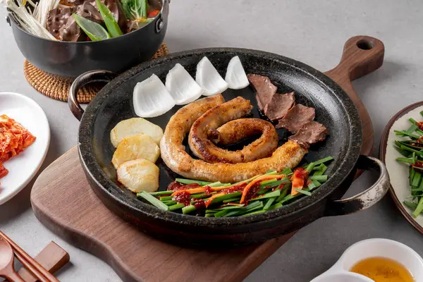 Korean food Korean beef grilled giblets