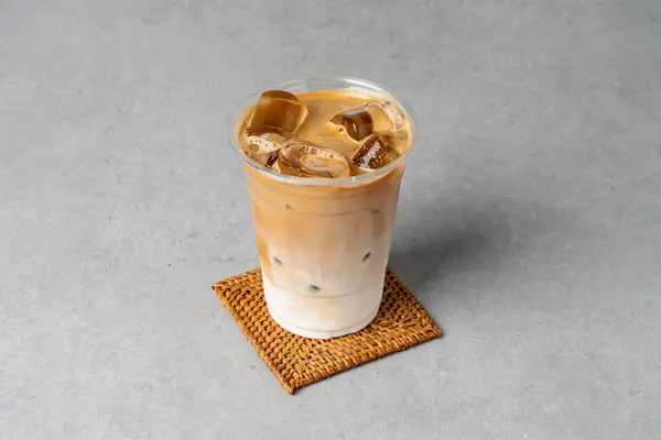korean style food cafe cafe latte iced coffee