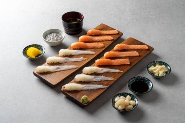 Japon yemeği, suşi, bembeyaz, somon balığı, sashimi, balık yumurtası çorbası, sashimi pilavı, meze