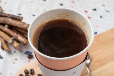 Kahve, kahve, americano, buzlu, karamel, macchiato, latte, çikolata, akçaağaç, croiffle, kruvasan, waffle, Nutella, kahverengi, peynir.