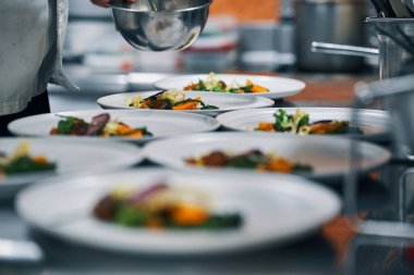 sebze garnitür sunumu