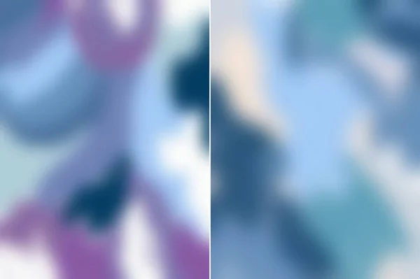 Aquarell Farbverlauf Hintergrund Von Violetten Und Blauen Flecken Handgemalte Gradientenkulisse — Stockfoto