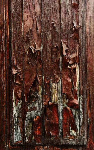 Kırık Boyalı Eski Bir Arka Kapı — Stok fotoğraf