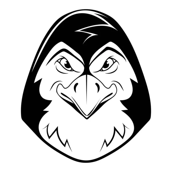 ペンギン皇帝 スケッチ怒っている南極動物のベクトルイラスト 鶏の胸鳥 — ストックベクタ