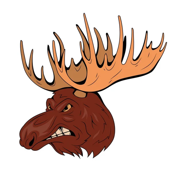 Elk Vector Illustration Bull Moose Wild Animal Wildlife Royalty Free Stock Vectors