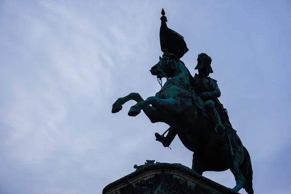 Heldenplatz Meydanı Viyana Avusturya Arşidük Charles Erzherzog Karl Binicilik Heykeli — Stok fotoğraf