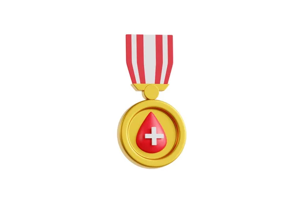 Illustration Blood Donor Badge — Stock Photo, Image