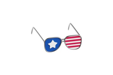 Amerikan gözlüklerinin 3D çizimi