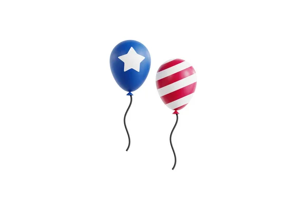 Ilustração Balões América — Fotografia de Stock