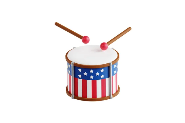 Illustration America Drum — Stock Photo, Image