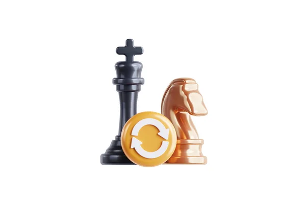 Illustration Castling Move Chess — Stock Photo, Image