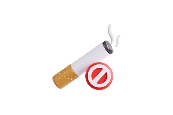 Ilustração Uma Vida Livre Fumo — Fotografia de Stock