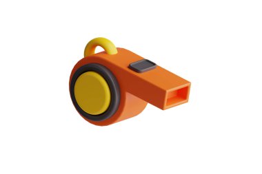 Islık simgesinin 3 boyutlu illüstrasyonu