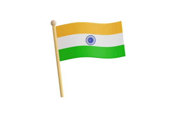 Illustration Indien Flagga — Stockfoto