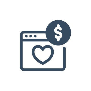 Web bağışı vektör illüstrasyonuName