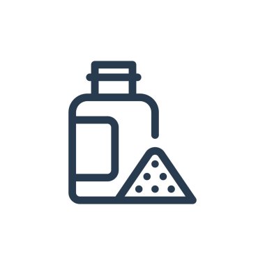 Vektör simgesini hazırlamak için saç tozu