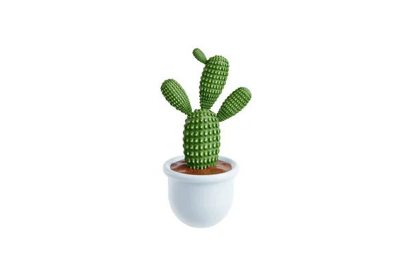 Ilustracja Doniczki Kaktusa — Zdjęcie stockowe