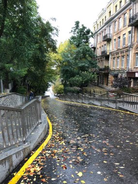 Paris, Fransa-15 Ekim 2019 Roma, İtalya, Kyiv 'in sokağı. 