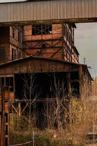 Maden Bölgesi Doln Vtkovice Ostrava Parktaki Terk Edilmiş Ahır Evi — Stok fotoğraf