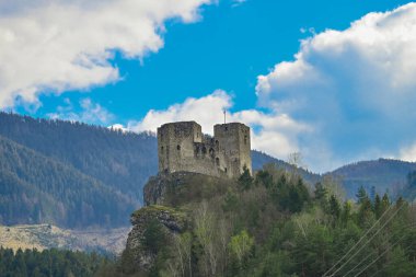 Slovakya 'nın Streno kentindeki dağ köyü