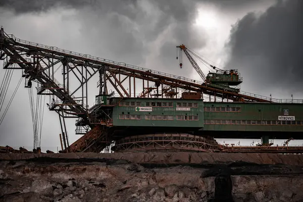 Çek Cumhuriyeti, Most, 2024 / 02 / 01, kömür madeni, kömür madeni endüstrisi, büyük madencilik madeni, yüzey madeni
