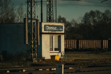 Çek Cumhuriyeti, Olomouc, 2023 / 12 / 27, şehirdeki eski terk edilmiş istasyon
