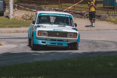 Czechia, Hustopece, 2024 / 06 / 15 - Rally in the village of Hustopece, Czech racing series, racing specials, racing cars, rally racing series clipart