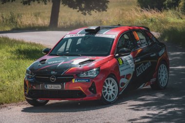 Çek Cumhuriyeti, Hustopece, 2024 / 06 / 15 - Hustopece, Çek yarış serisi, yarış arabaları, rali yarış serisi