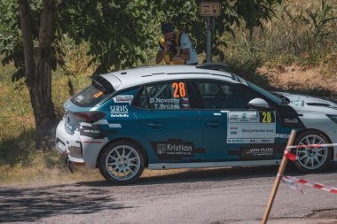 Çek Cumhuriyeti, Hustopece, 2024 / 06 / 15 - Hustopece, Çek yarış serisi, yarış arabaları, rali yarış serisi